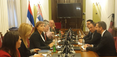 4 March 2020 The members of the Foreign Affairs Committee in meeting with the delegation of the Committee on European Integration and Regional Cooperation of the National Assembly of the Republic of Srpska 